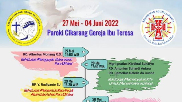 Agenda Novena Roh Kudus 2022