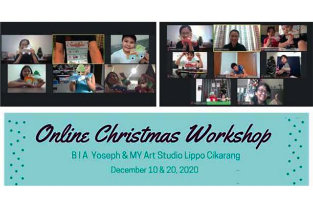 Online Christmas Workshop - BIA Yoseph & MY Art Studio Lippo Cikarang